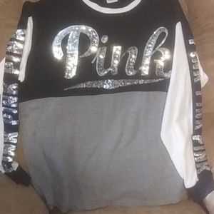 B.s. VICTORIA'S SECRET PINK bling sequins shirt